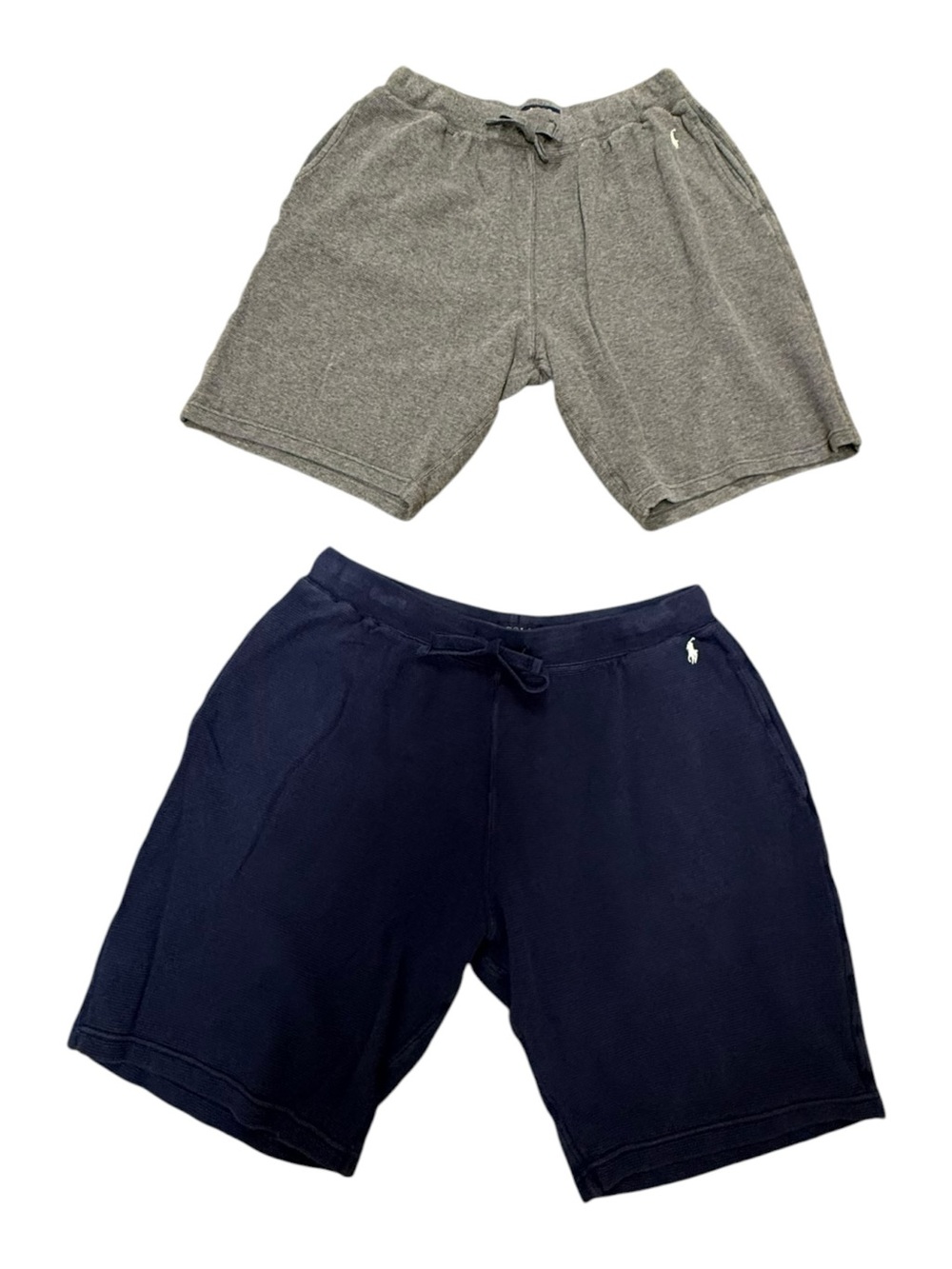 Polo Ralph Lauren Waffle Knit Lounge Sleep Shorts With Pockets Set Of 2 - Size L